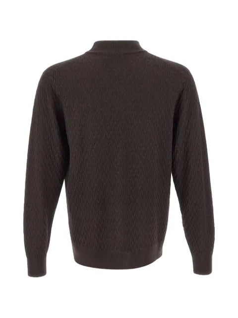 Filippo De Laurentiis textured-knit herringbone sweater