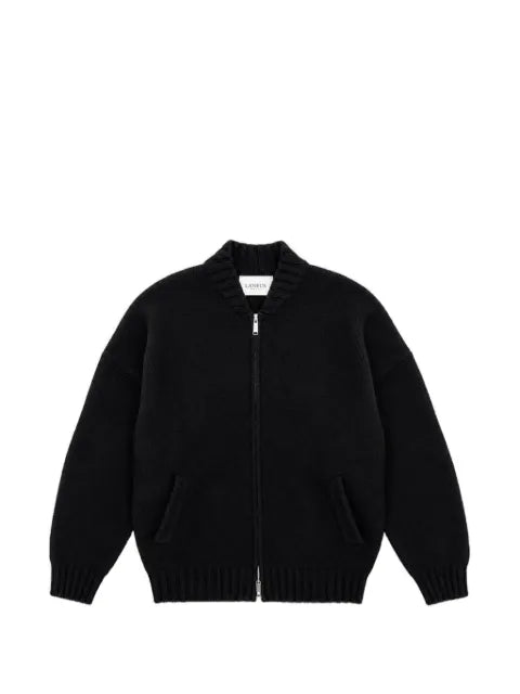 Laneus knit zip-up cardigan