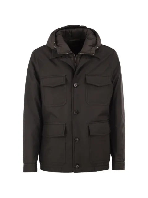 Moorer MONTI-GF hooded field jacket