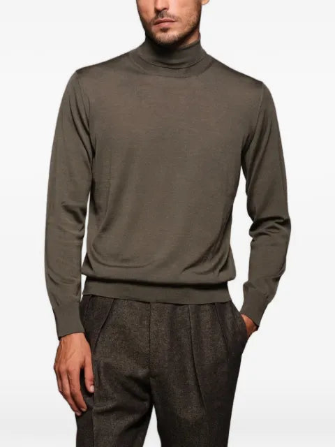 Caruso roll-neck long-sleeve sweater