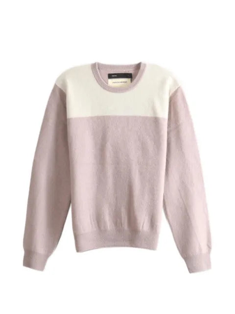 Frenckenberger colour-block crew-neck sweater