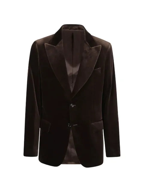 Lardini long-sleeve peak-lapel blazer