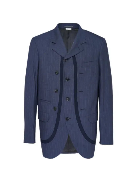 Comme des Garçons Homme Deux pinstripe-pattern panelled blazer