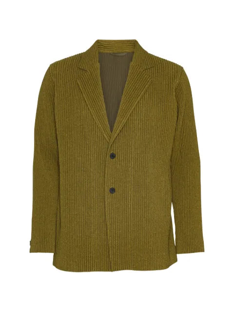 Homme Plissé Issey Miyake plissé-effect single-breasted jacket