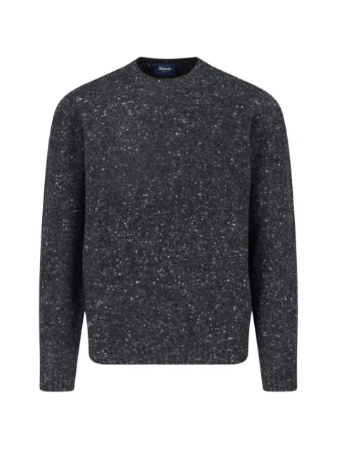 Drumohr flecked-knit crew-neck sweater