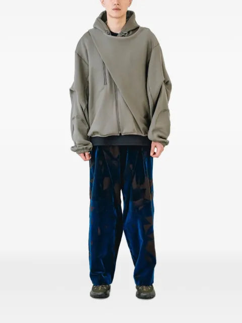 Yoshiokubo layered Sash hoodie