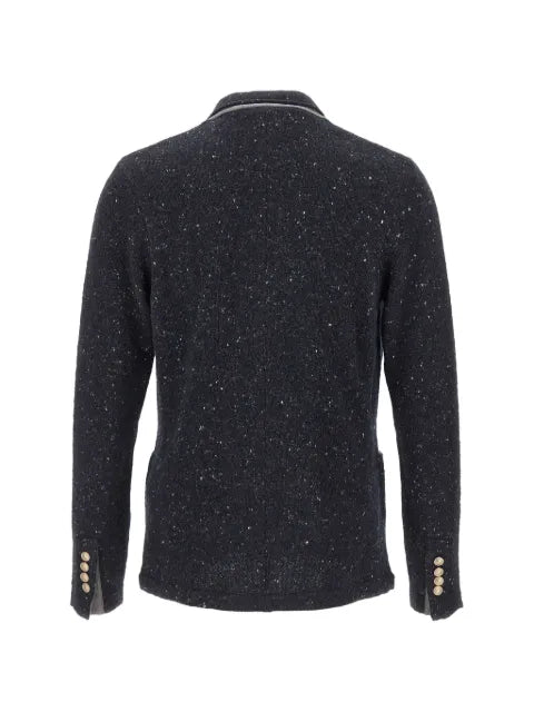 Eleventy double-breasted knit blazer