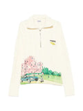 House of errors cable-knit graphic-print sweater