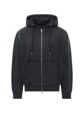 Wooyoungmi washed logo-print hoodie