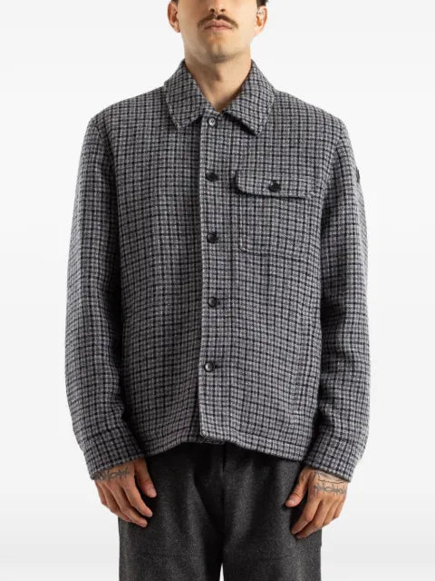 Moncler check-pattern shirt jacket