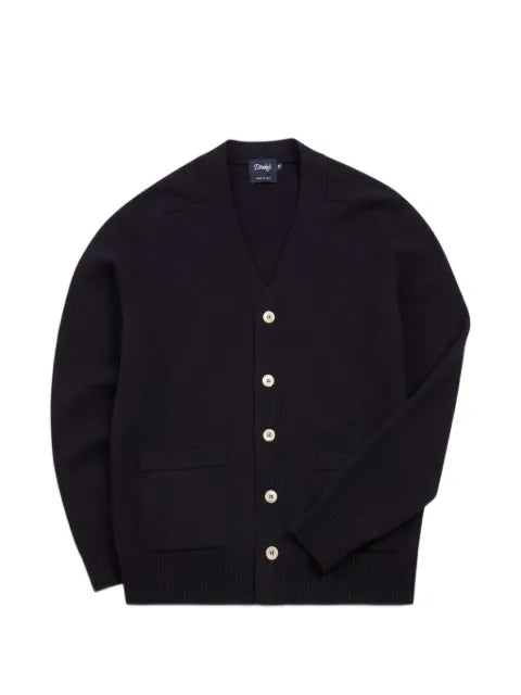 Drake's button-up lambswool cardigan