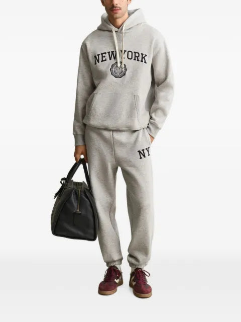 Gant logo-patch drawstring hoodie