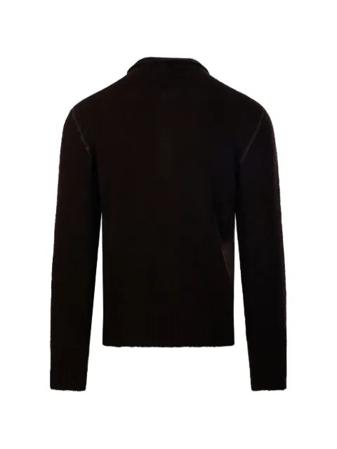 Diana Studio button-fastening polo-collar sweater