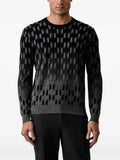 Karl Lagerfeld monogram-pattern sweater