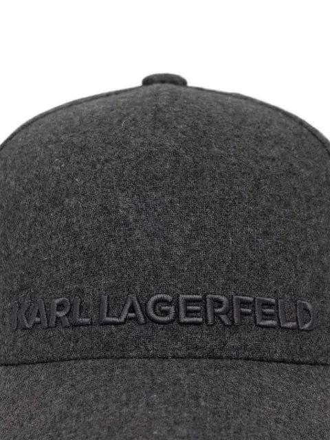 Karl Lagerfeld logo-embroidered baseball cap