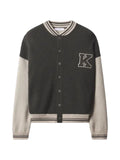 Maison Kitsuné logo-patch panelled cardigan