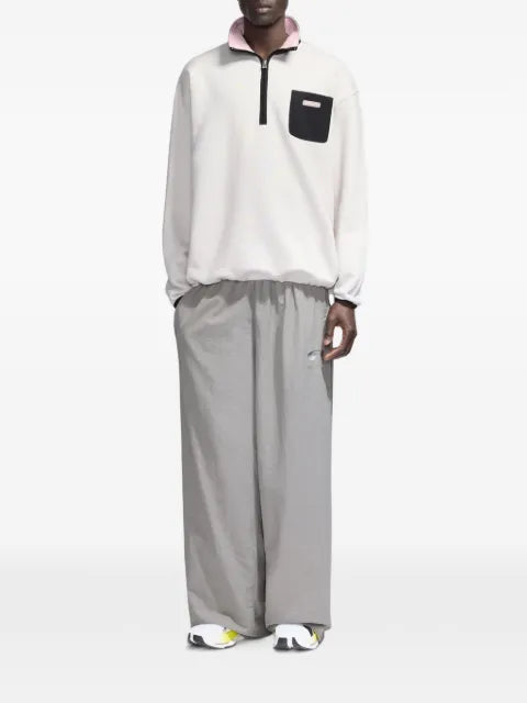 FLÂNEUR Badge half-zip sweatshirt