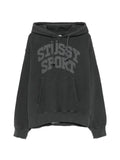 Stüssy logo-print cotton hoodie