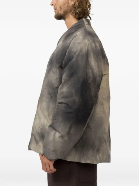 Snow Peak shibori-dyed down jacket