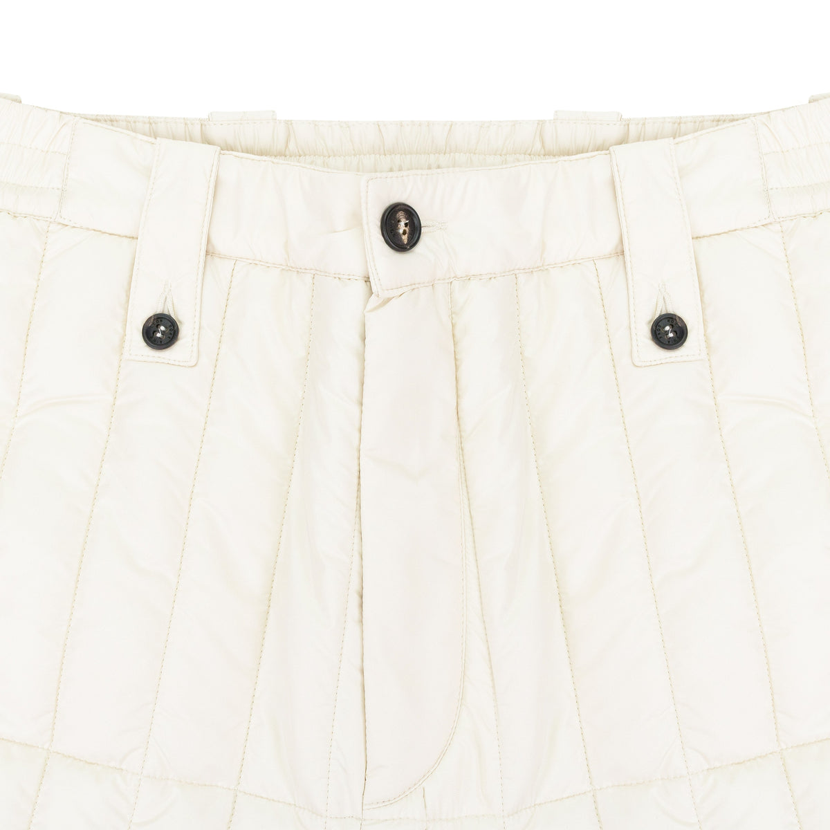 WHITE WOOLRICH FILLED PANTS