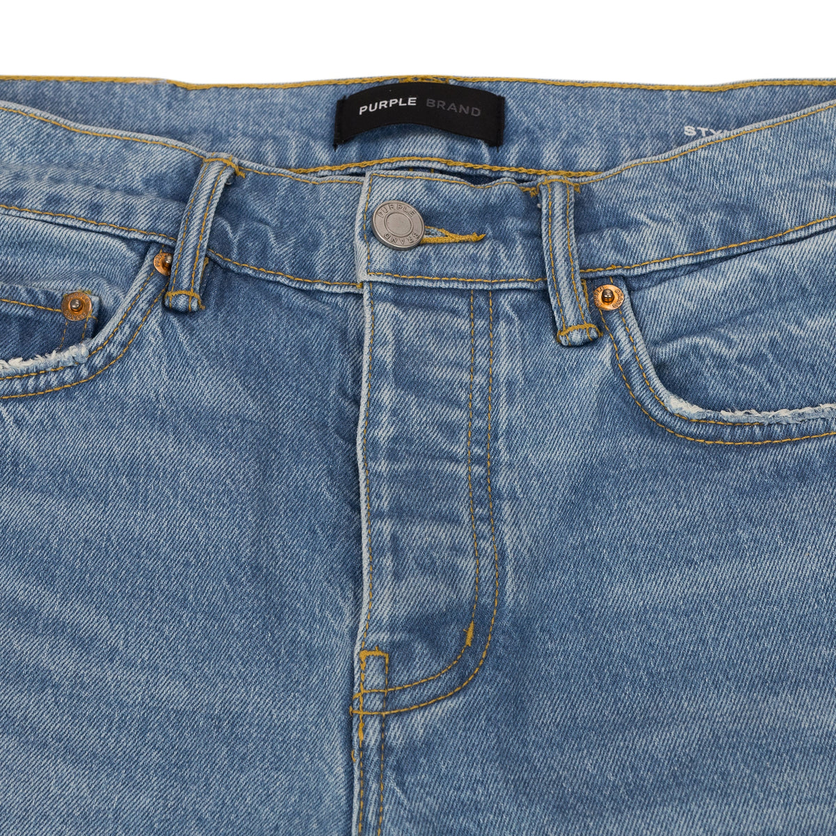 Light Indigo Coated Flare Jeans
