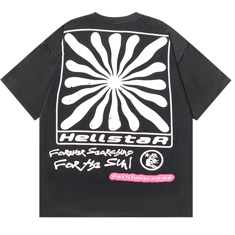 Hellstar Soarin Sun Smile Paradise Tee Black