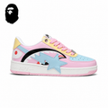 BAPE STA Pastel Low-Top Sneakers - Pink/Blue