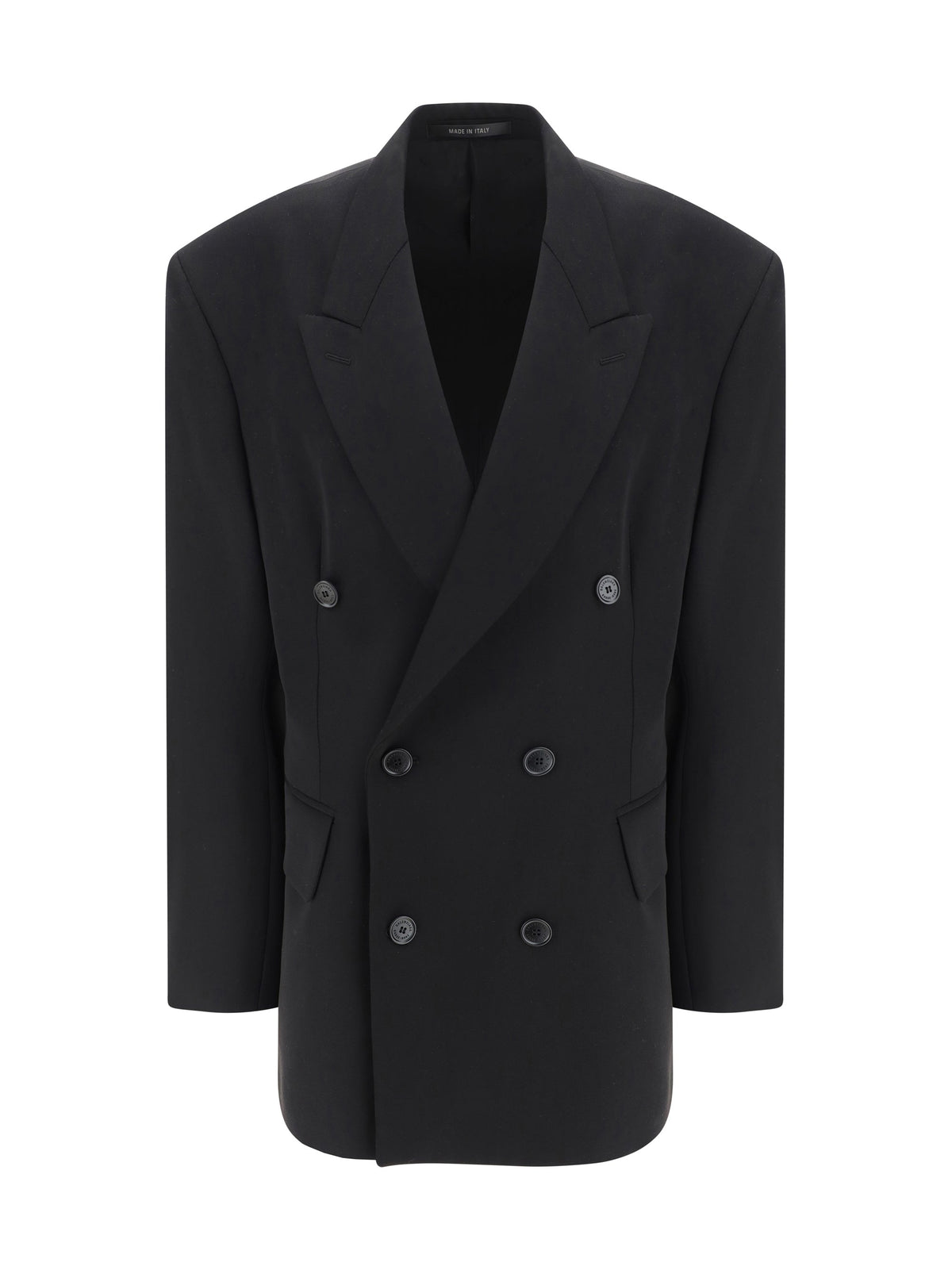 Balenciaga Wool Blazer Jacket Black Women