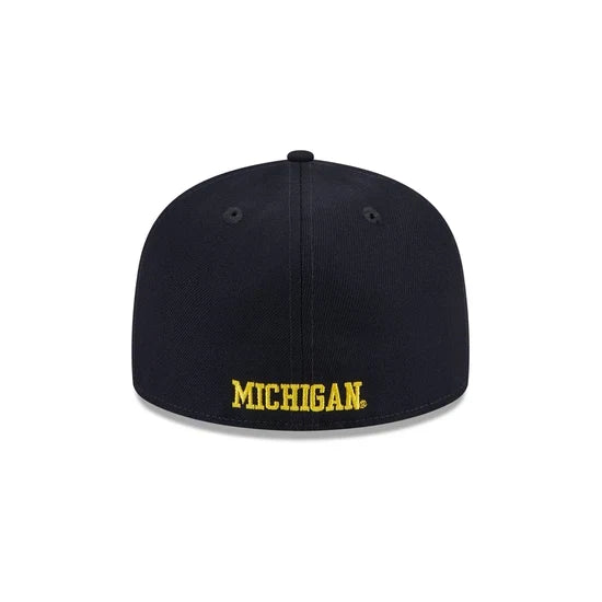 New Era 5950 Michigan Wolverines Side Script Fitted Hat