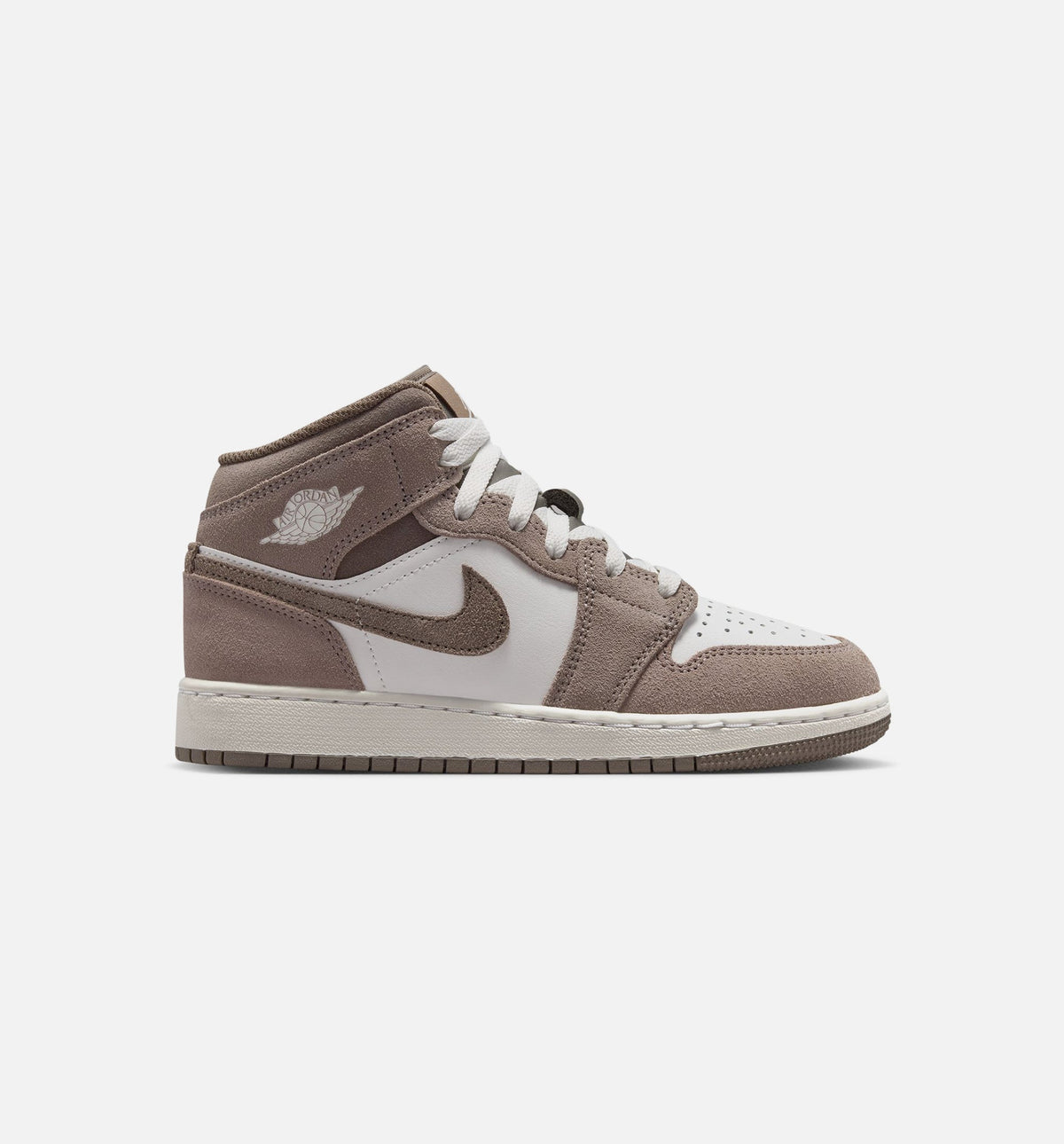 Air Jordan 1 Mid GS Sneakers | Enigma Stone/Olive Grey/Summit White