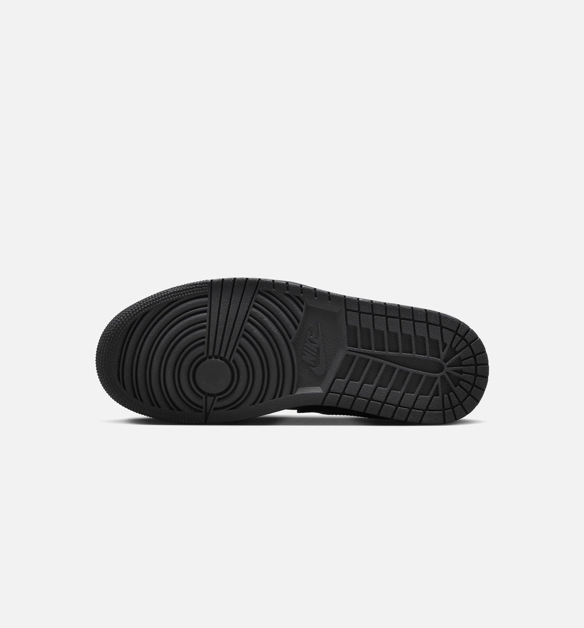 Air Jordan 1 Low Patent Elephant - Women's Lifestyle Shoe (Black/Black/White/Metallic Silver)