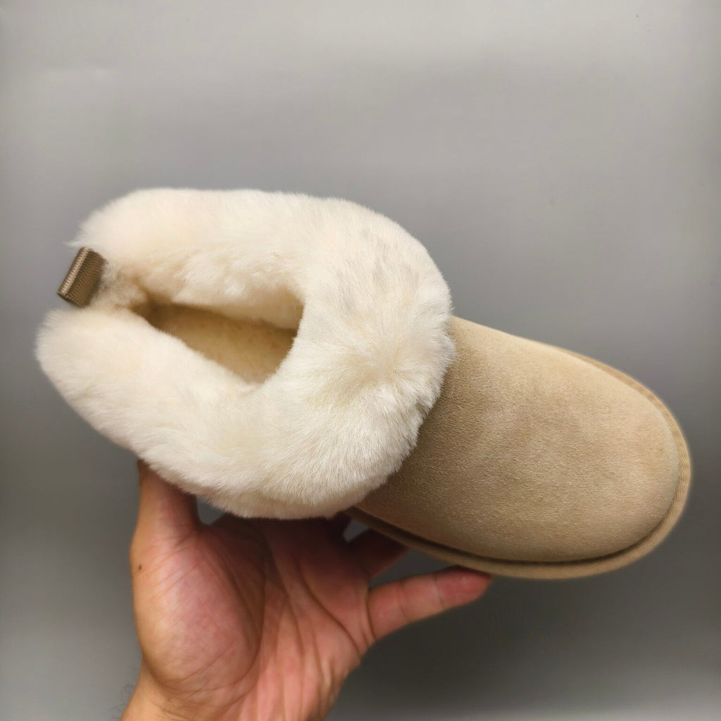 Sand Chunky Sole Suede Slip-On Loafers — New Arrival | In Stock