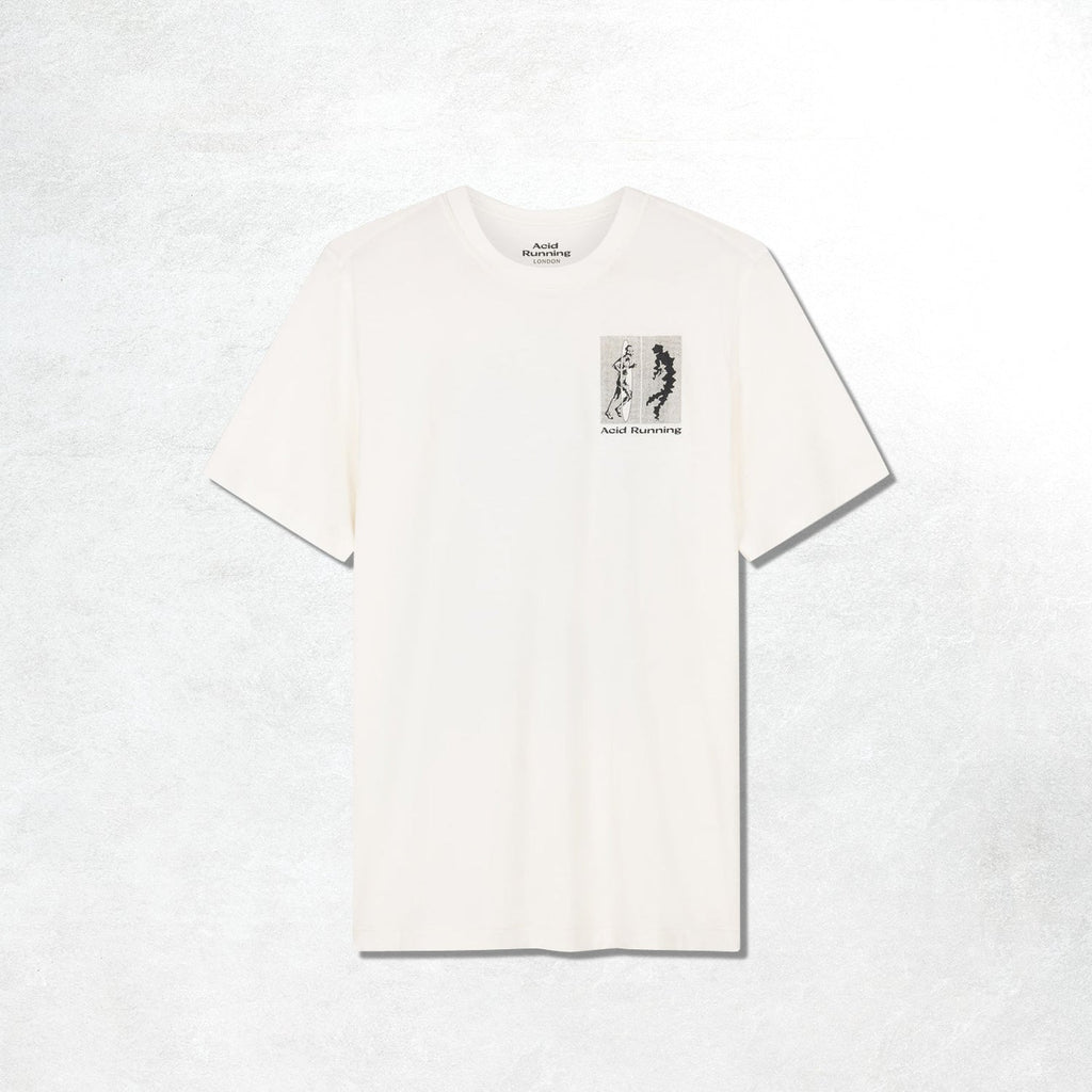 Acid Running Transcendent Runner T-Shirt: Bone