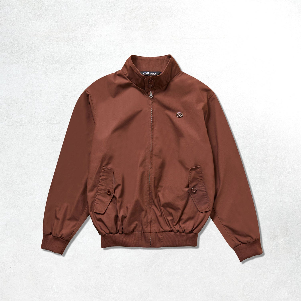 Chet Rock Rebel Harrington Jacket: Brown