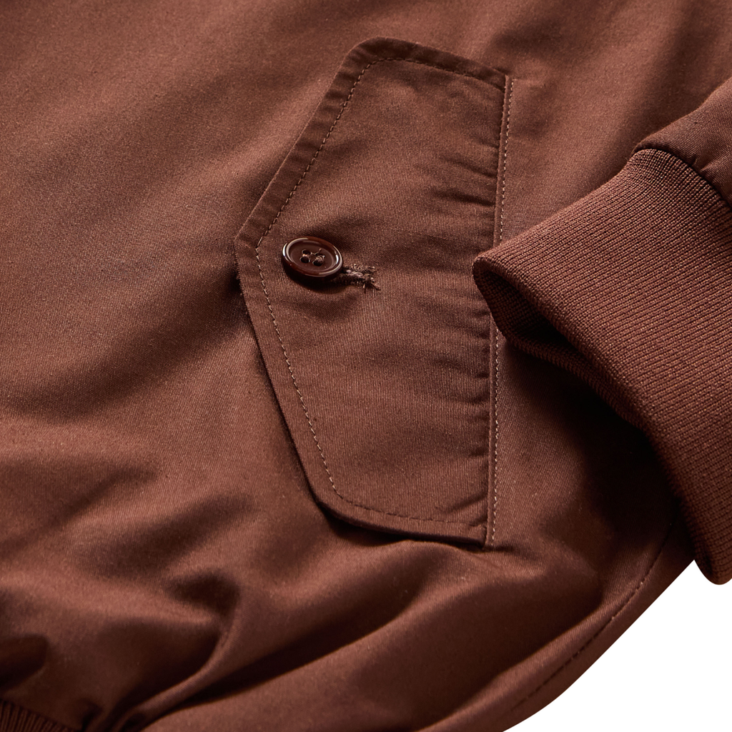 Chet Rock Rebel Harrington Jacket: Brown