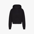 SKIMS Cotton Fleece ZIp Up Black