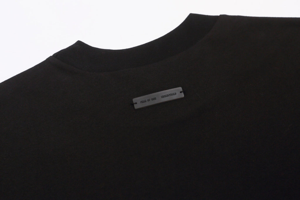 Fear Of God Essentials Silver Foil Letter Print Tee Streetwear Unisex
