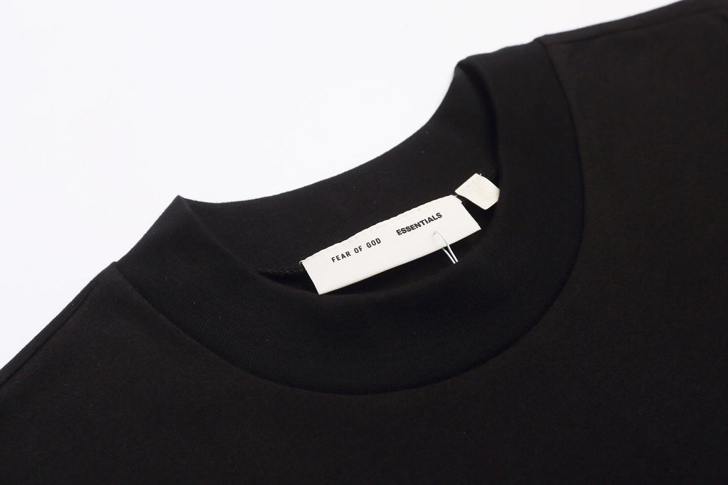 Fear Of God Essentials Silver Foil Letter Print Tee Streetwear Unisex