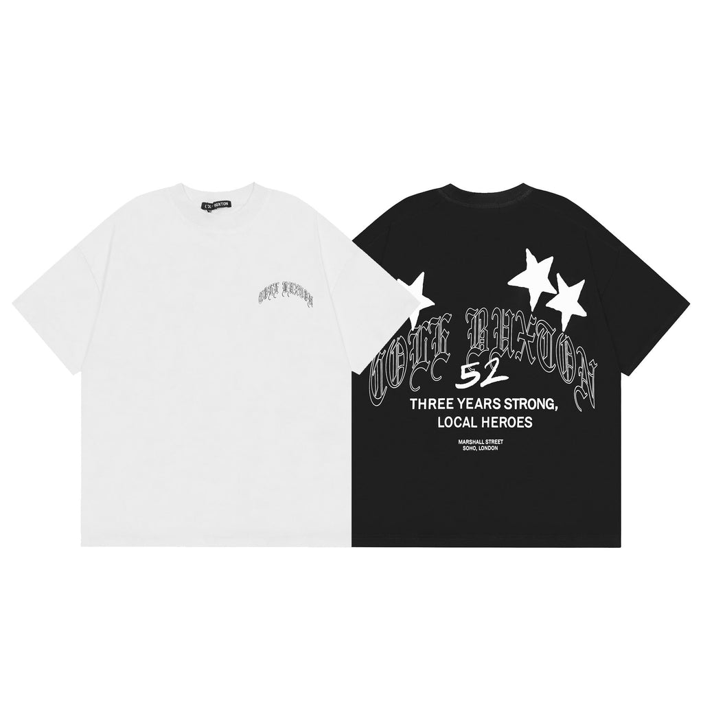 Cole Buxton Multi‑Slogan Graphic Oversized Tee Streetwear Unisex