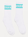 WHITE CALF SOCK
