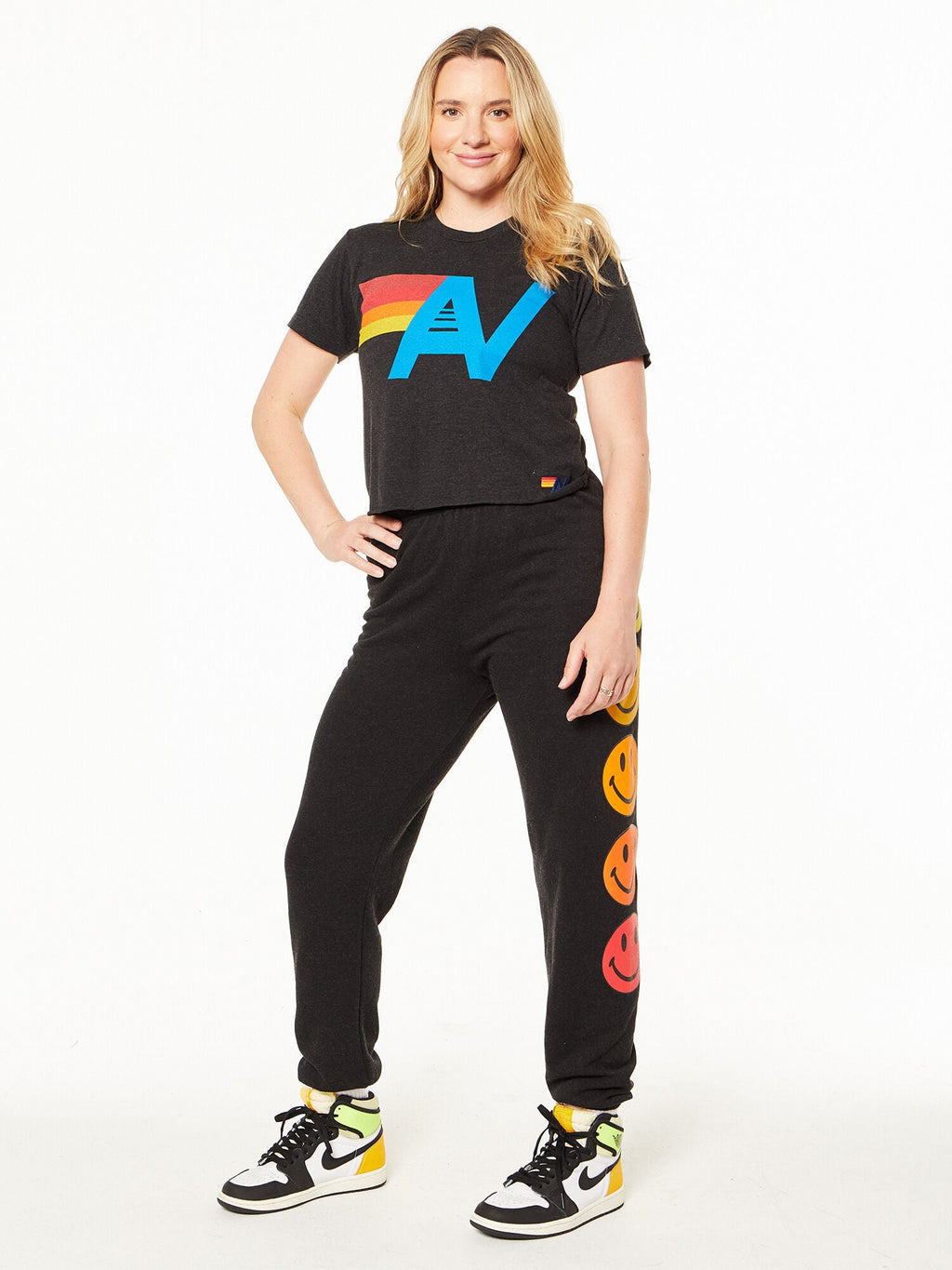 LOGO BOYFRIEND TEE BLACK