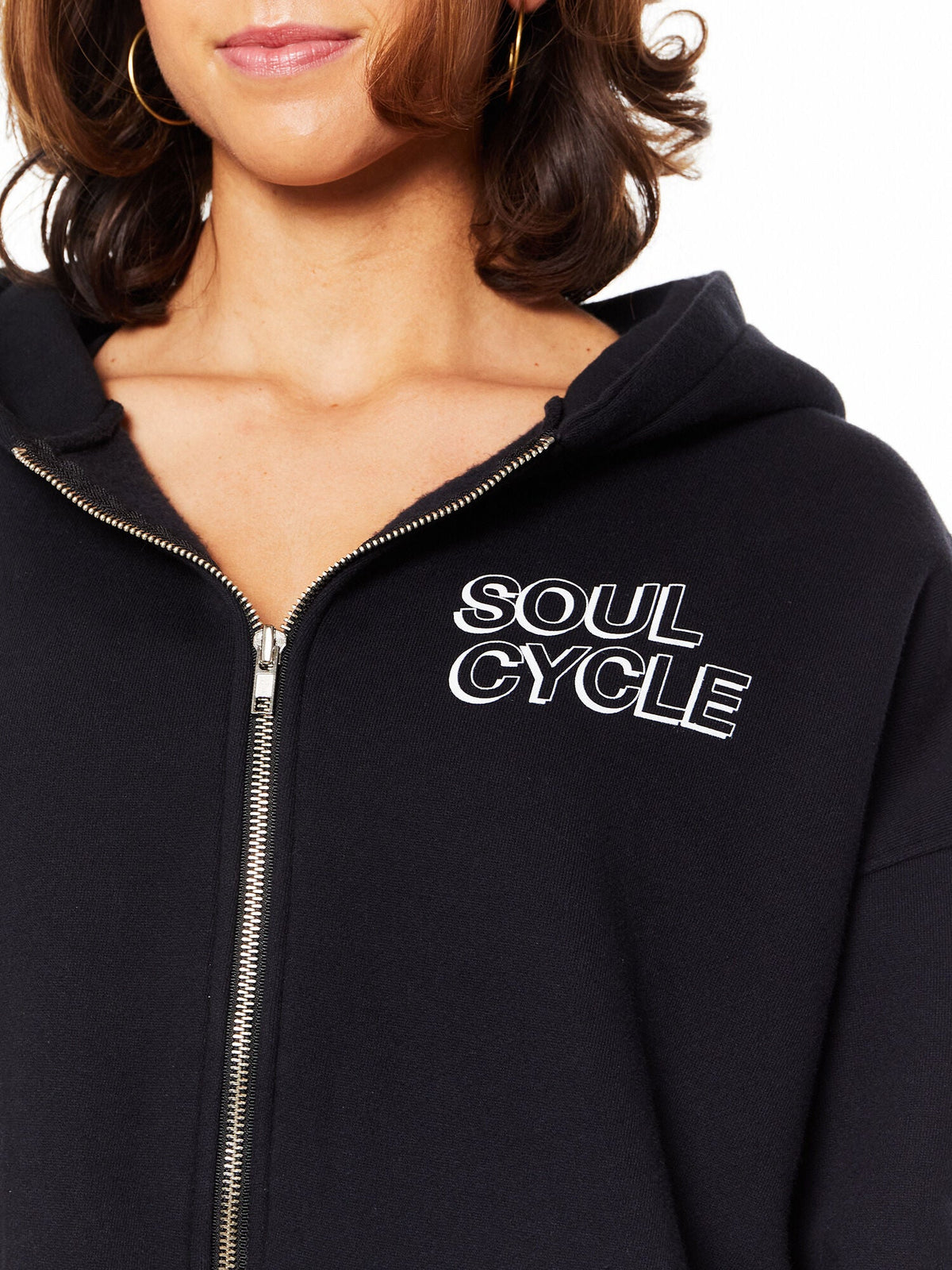 MARISSA CROP ZIP SWEATSHIRT
