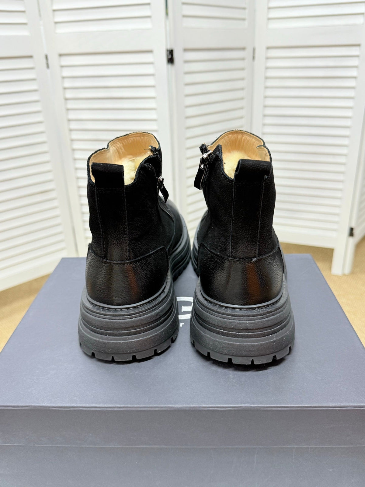 UGG Black Pull-On Leather Chelsea Boots