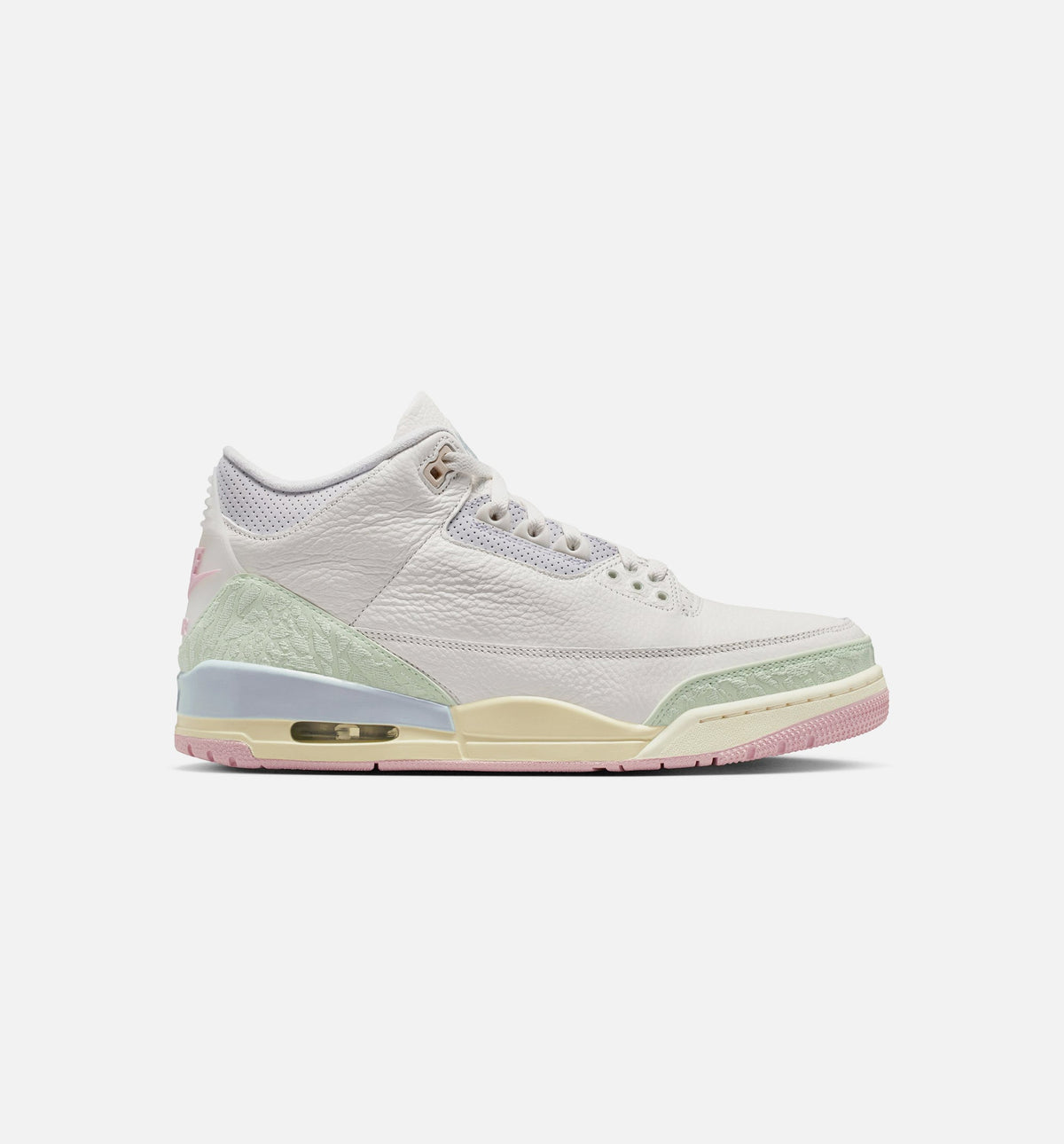 Air Jordan 3 Retro 'Sail and Jade Aura' - Men's Lifestyle Sneaker (Sail/Jade Aura/Aura/Iced Carmine)