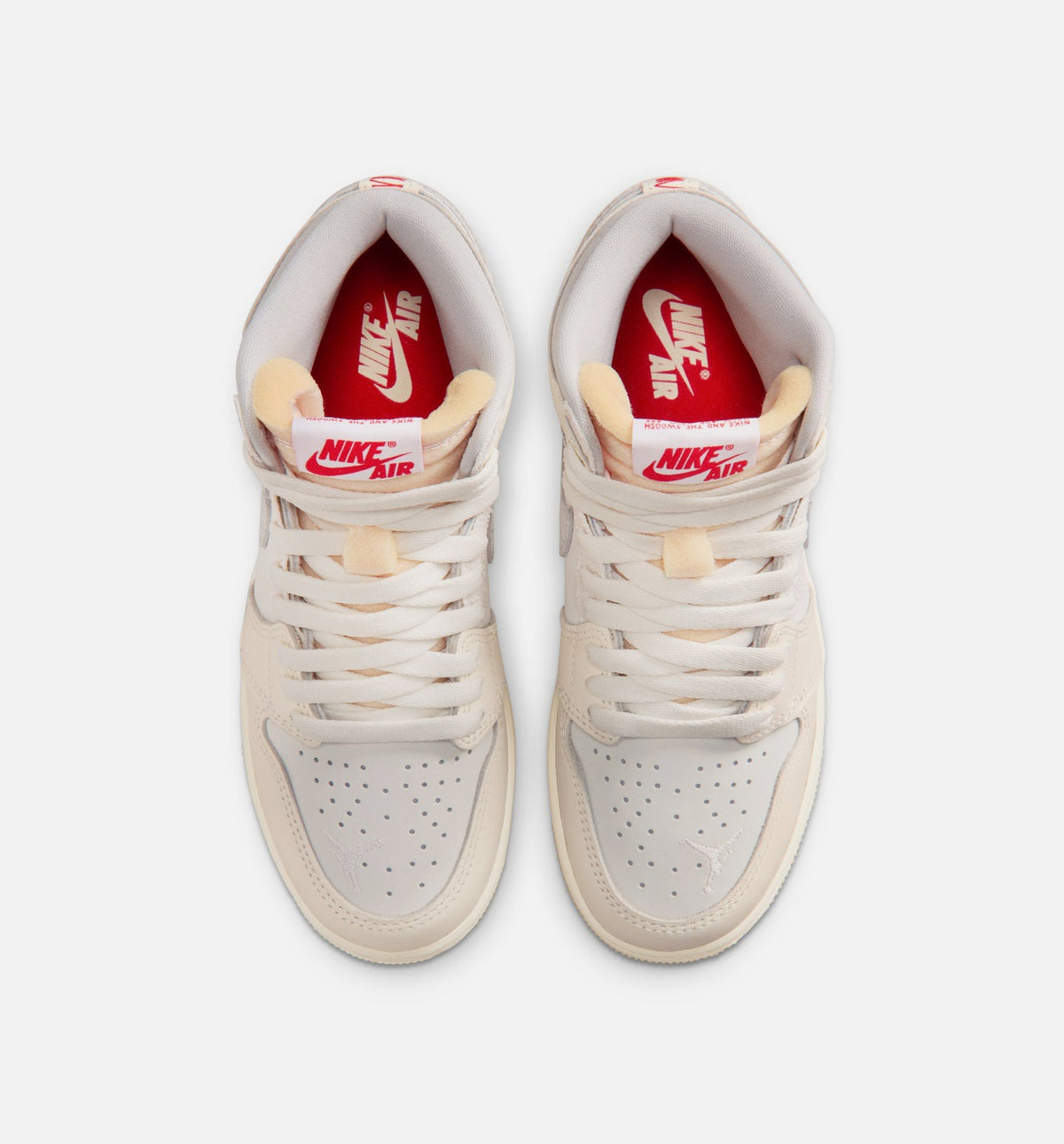 Air Jordan 1 Retro High OG Sail Grade School Lifestyle Shoe – Sail/University Red/Pale Ivory/Coconut Milk/Phantom