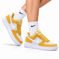 Nike Air Force 1 Low Yellow White Unisex Sneakers Style 10
