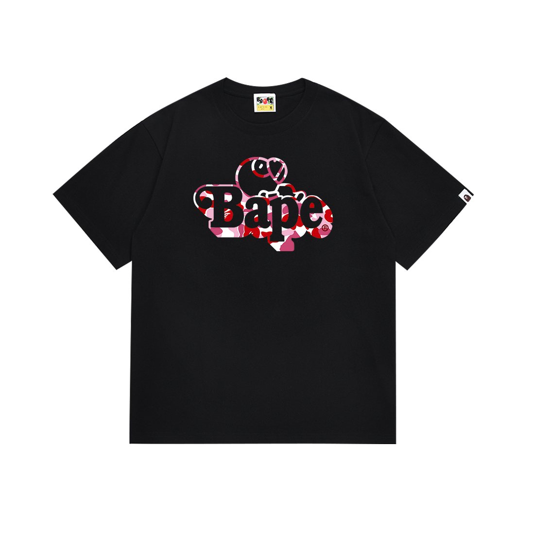 BAPE Pink Camo Graphic Short-Sleeve T-Shirt