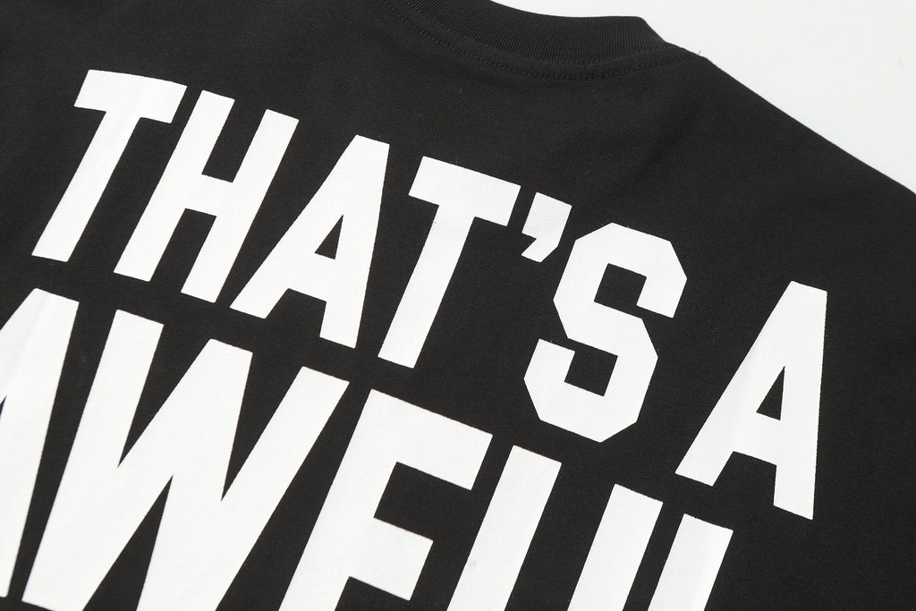 THAT'S A AWFUL LOT OF COUGH SYRUP Front & Back Graphic Short-Sleeve T-Shirt