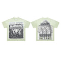 FIRST ROW Breaking News Warning From Heaven Cropped T-Shirt