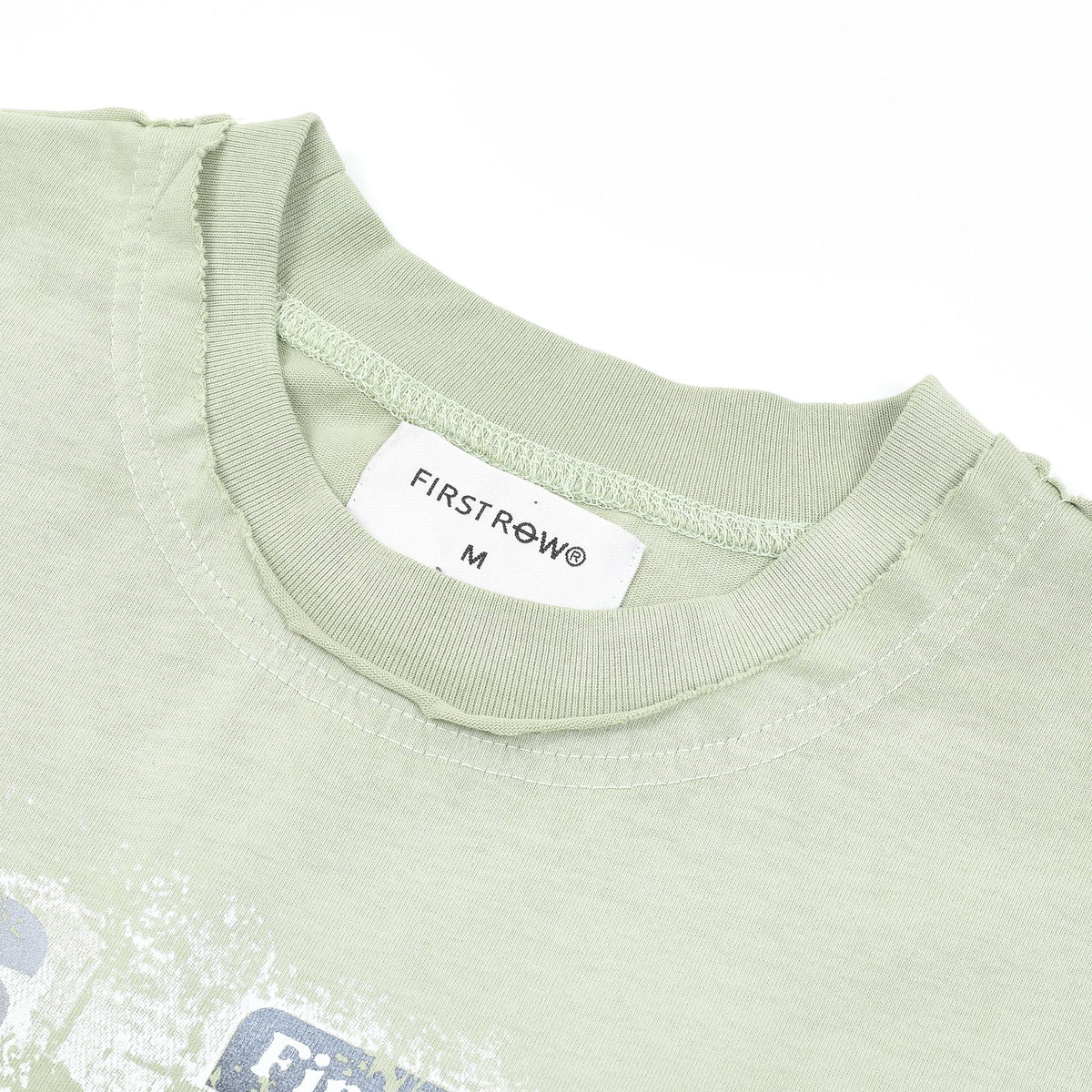 FIRST ROW Breaking News Warning From Heaven Cropped T-Shirt